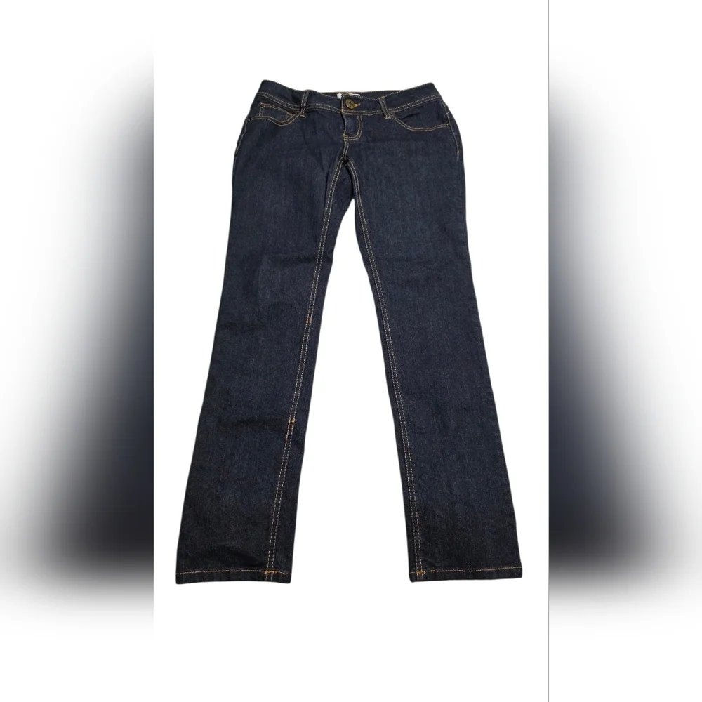 SO Low Rise Bootcut Jeans Size 7 Short Dark Wash Juniors Petite Denim Classic